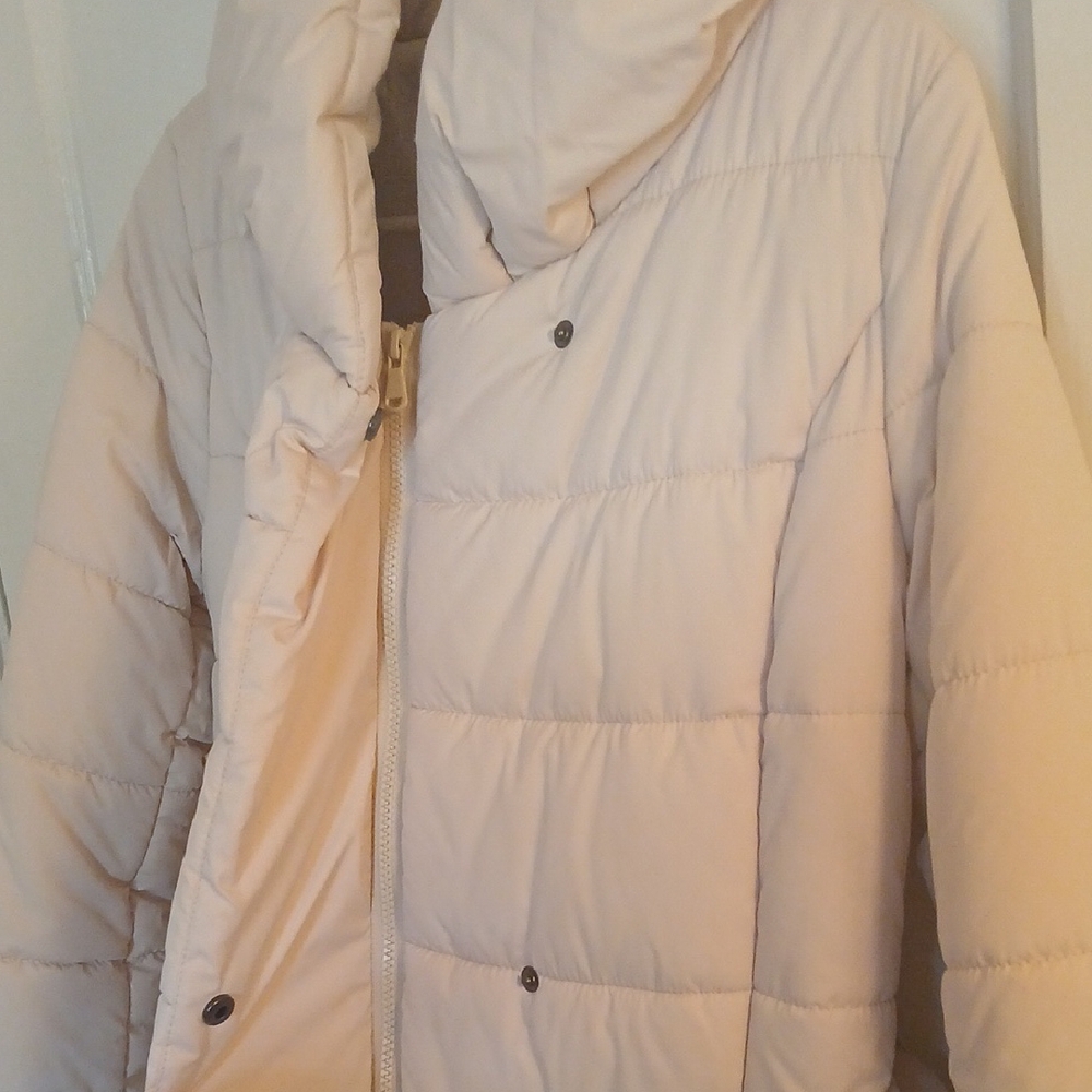 Mossimo Supply Co. Women's Cream Puffer Coat - Picture 6 of 10